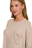 Aspen Long Sleeve Pocket Tee (Ash Mocha)