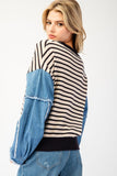 Maria Denim Sleeved Sweater