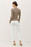 North Mockneck Sweater (Mocha)