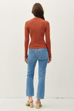 North Mockneck Sweater (Persimmon)