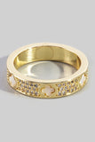 Mother Of Pearl Clover Ring (White)