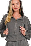 Enzyme Washed French Terry Jumpsuit