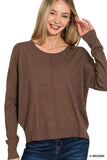 Butter Soft Round Neck Sweater (H Brown)