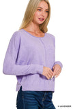 Butter Soft Round Neck Sweater (H Lavender)