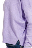Butter Soft Round Neck Sweater (H Lavender)