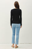 Blair Boat Neck Top (Black)