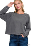 Terry Round Neck Pullover & Pants Set