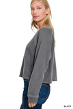 Terry Round Neck Pullover & Pants Set