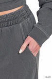 Terry Round Neck Pullover & Pants Set