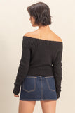 Shoulder Season Sweater (Black)