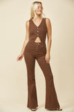 Dempsey Cut Out Denim Jumpsuit