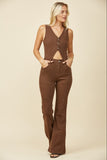 Dempsey Cut Out Denim Jumpsuit