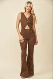 Dempsey Cut Out Denim Jumpsuit