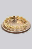Metallic Mini Flowers Band Ring (Gold)