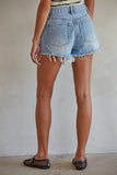 City Cut Denim Shorts