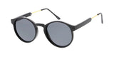 Gambel Retro Unisex Sunglasses (Black/Gold)