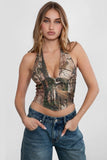 Hunter Camo Halter Top (Forest)