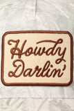 Howdy Darlin' Trucker Hat (Beige Camo)