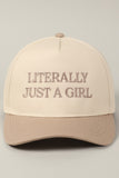 Literally Just A Girl Hat (Beige)
