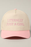 Literally Just A Girl Hat (Pink)