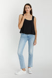 Anna Split Back Tank (Black)