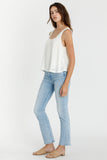 Anna Split Back Tank (Off White)