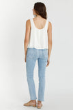 Anna Split Back Tank (Off White)