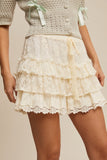 Alle Lace Tiered Shorts