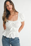 Avery Peplum Top