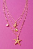 Layered Starfish Necklace