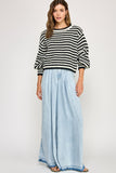 Chunky Wander Stripe Knit (Off White/Black)