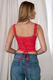 Riley Corset Top (Red)