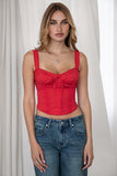 Riley Corset Top (Red)
