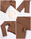 Twist Knot Top(Brown)