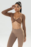Twist Knot Top(Brown)