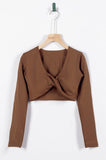 Twist Knot Top(Brown)