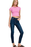 Go Time Crop Tee (Mauve)
