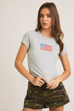 American Flag Baby Tee