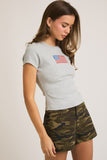 American Flag Baby Tee