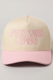Jesus Saves I Spend Trucker Hat(Pink)