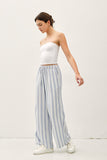 Seaside Stripe Linen Pants (Chambray)