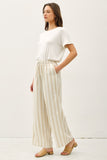 Seaside Stripe Linen Pants (Natural)