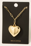 Bubble Heart Pendant Necklace