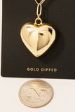 Bubble Heart Pendant Necklace