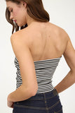 Hallie Foldover Tube Top (Black)