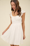 Love Story Mini Dress (White)
