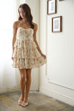 Garden Sweetheart Mini Dress (Pink Multi)