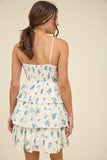 Garden Sweetheart Mini Dress (Blue Multi)