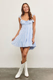 Matilda Mini Dress(Blue)