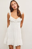Matilda Mini Dress(White)